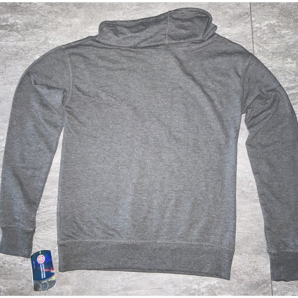 Miami Hurricanes Youth Small Cowl Neck Gray Sweatshirt College Football Warm - Picture 4 of 4